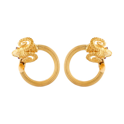 Lalaounis Ram Earrings