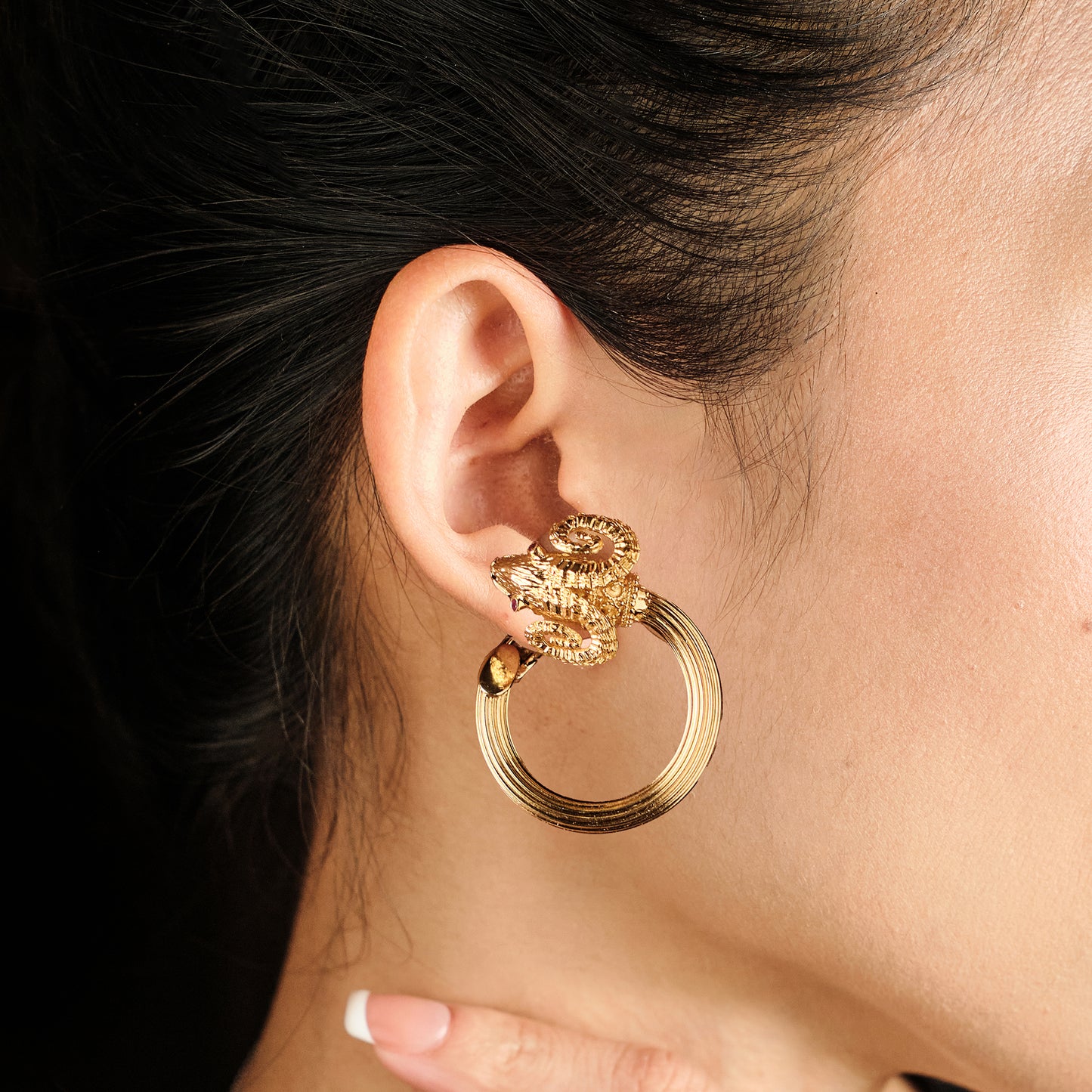 Lalaounis Ram Earrings