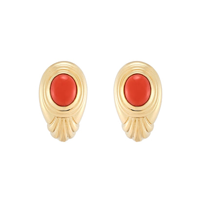 Boucheron Coral Earrings