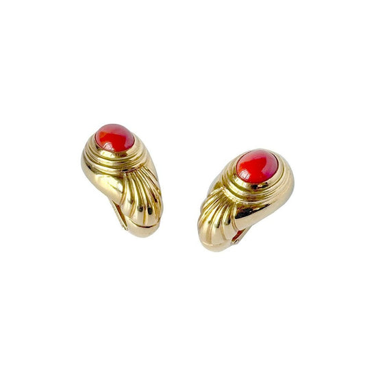 Boucheron Coral Earrings