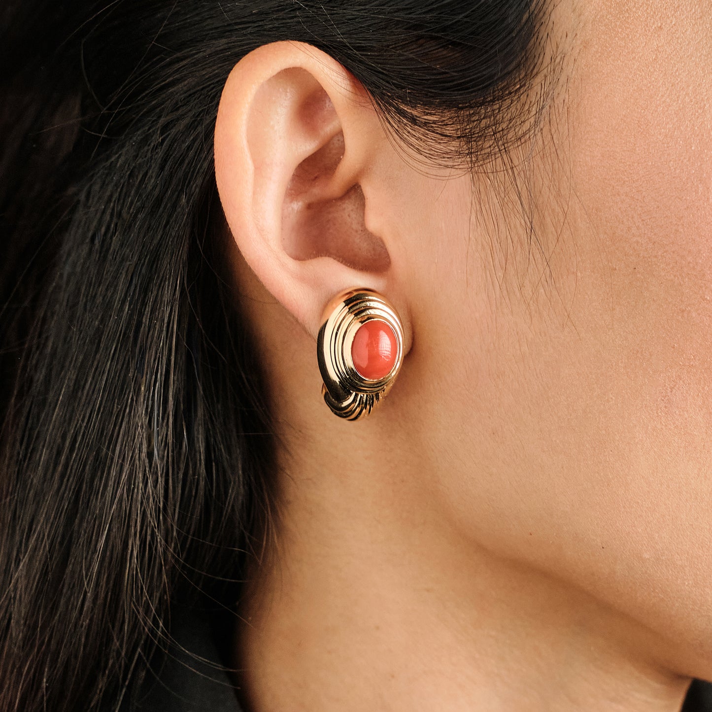 Boucheron Coral Earrings