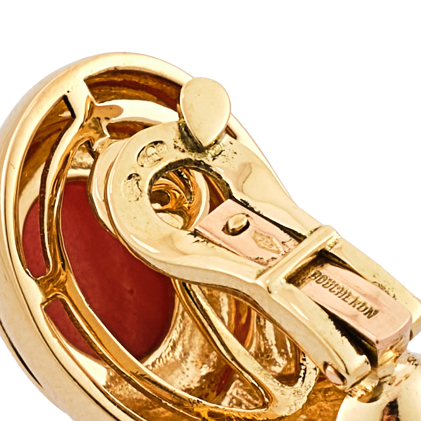 Boucheron Coral Earrings