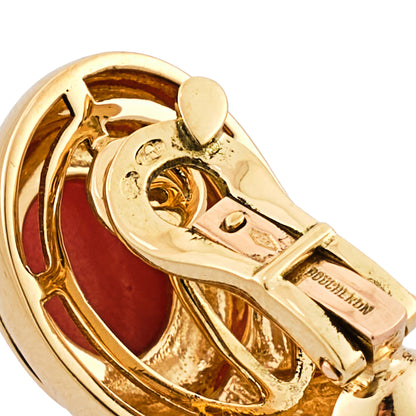 Boucheron Coral Earrings