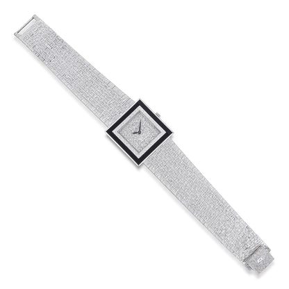 Piaget Onyx and Diamond Watch