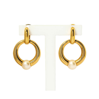 Cartier Pearl Ear Pendants
