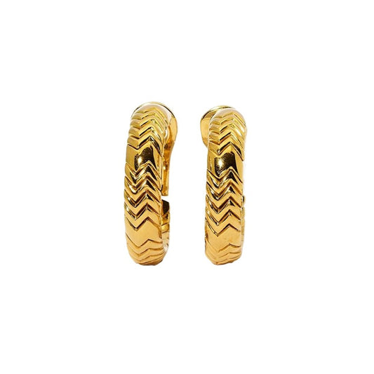 Bvlgari 'Spiga' Gold Earrings