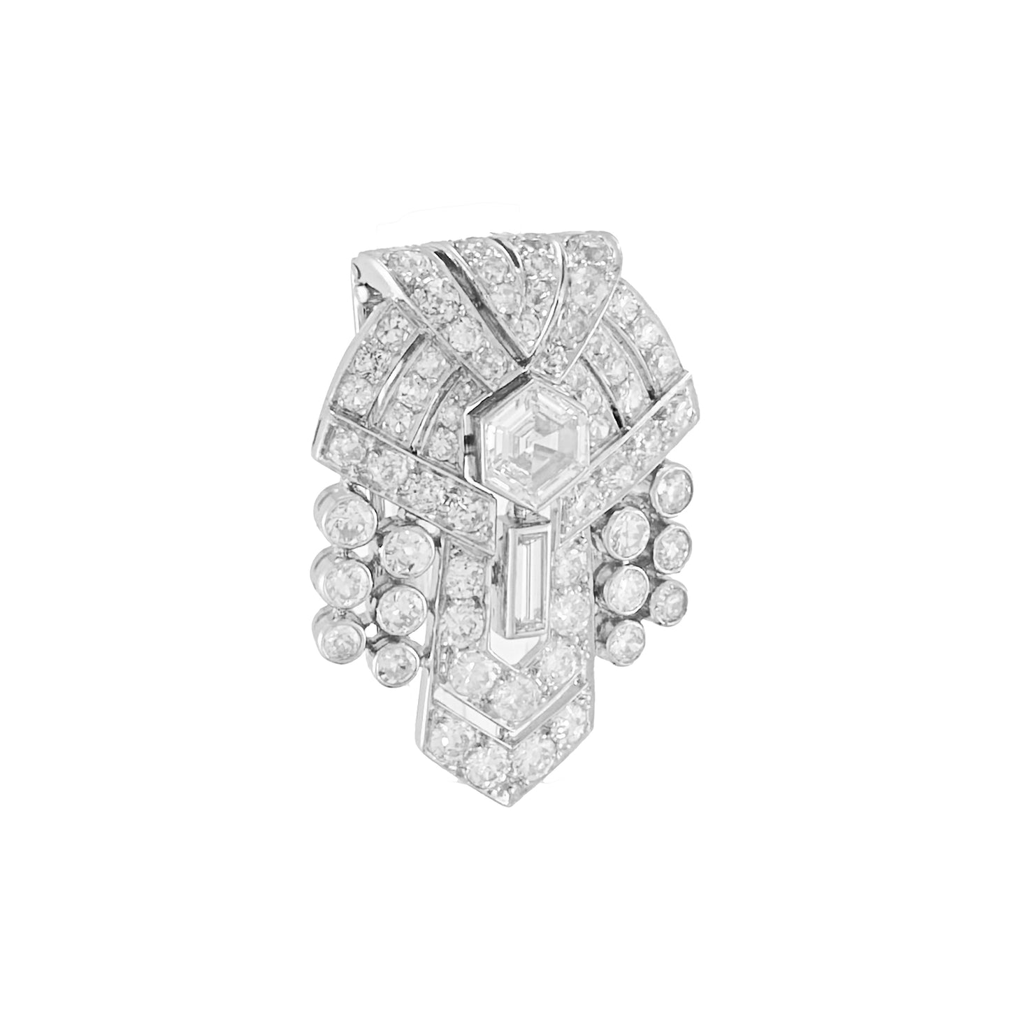 Art Deco Diamond Brooch