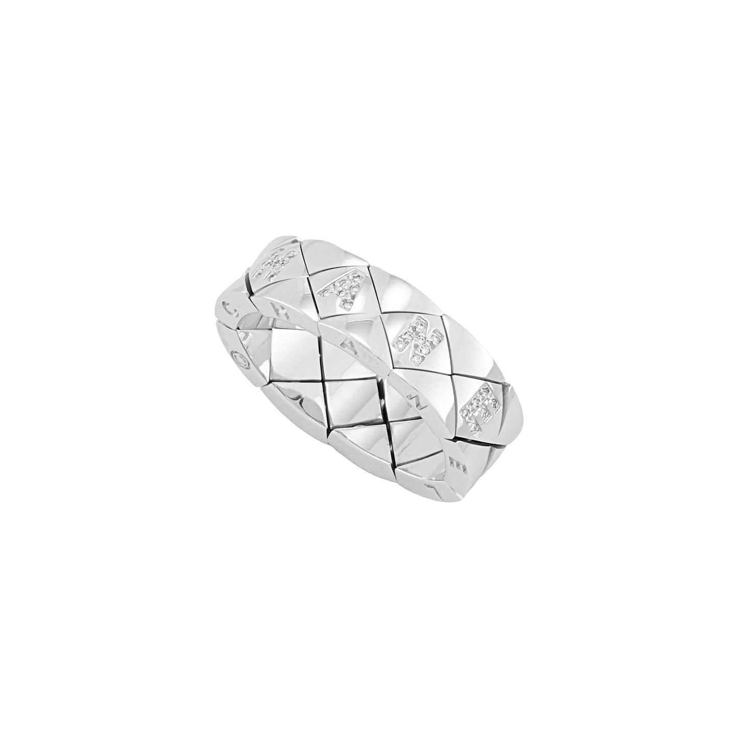 Chanel ‘Matelassé’ White Gold Ring