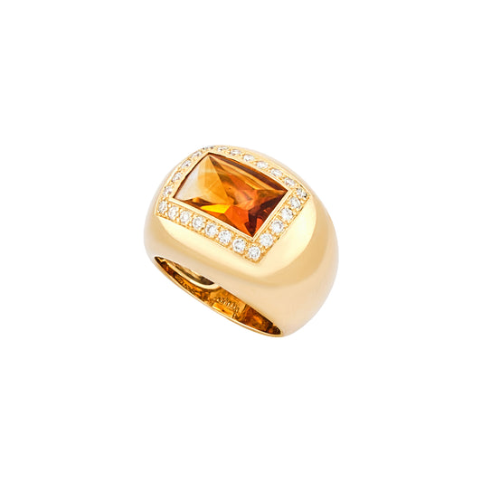 Poiray Imperial Topaz Ring