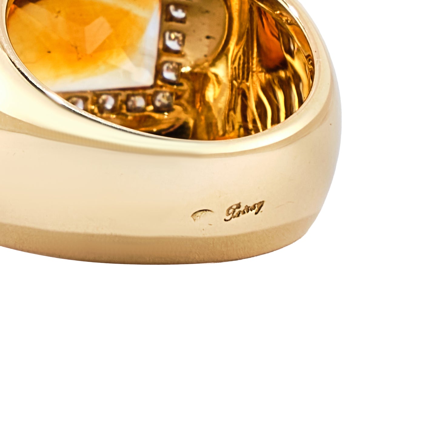 Poiray Imperial Topaz Ring