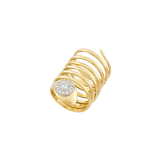 Vintage Coiled Snake Ring