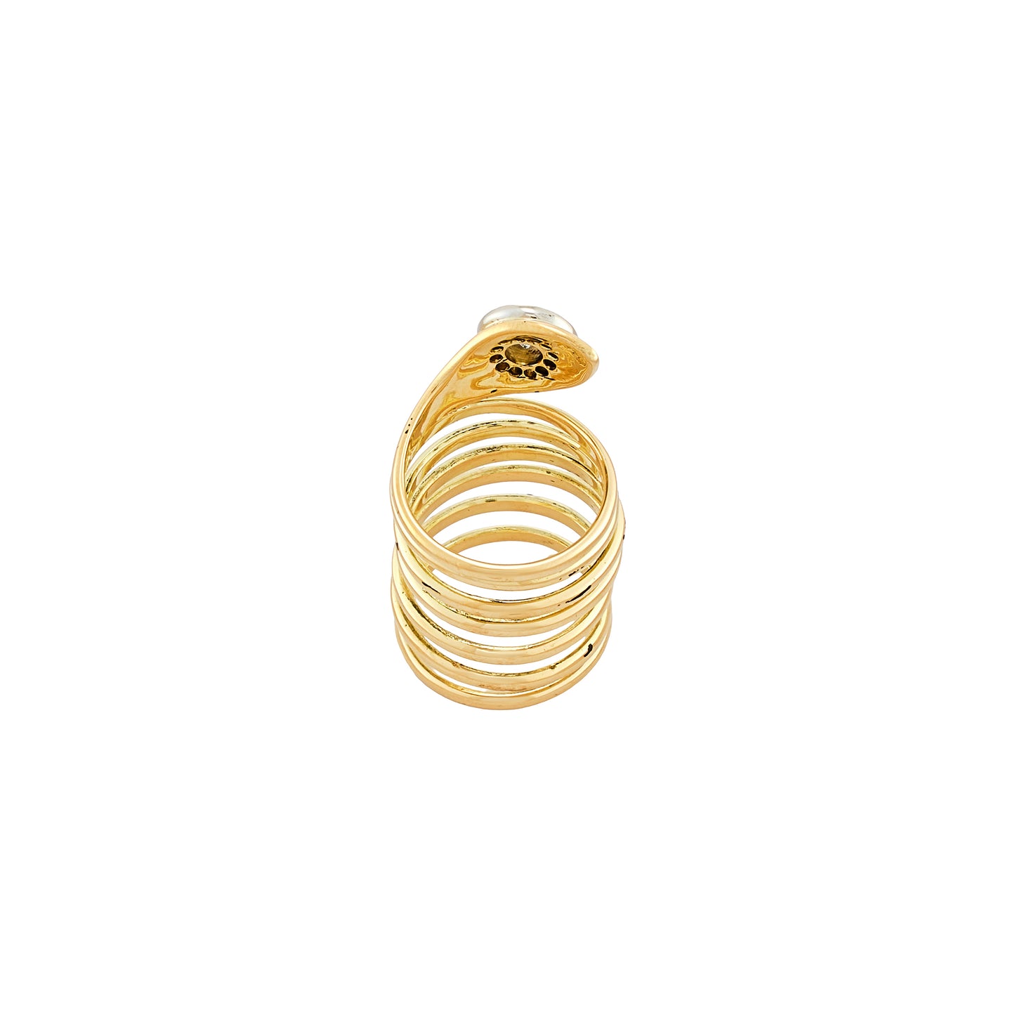 Vintage Coiled Snake Ring