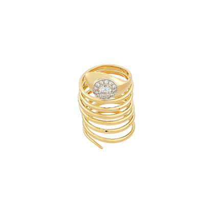 Vintage Coiled Snake Ring