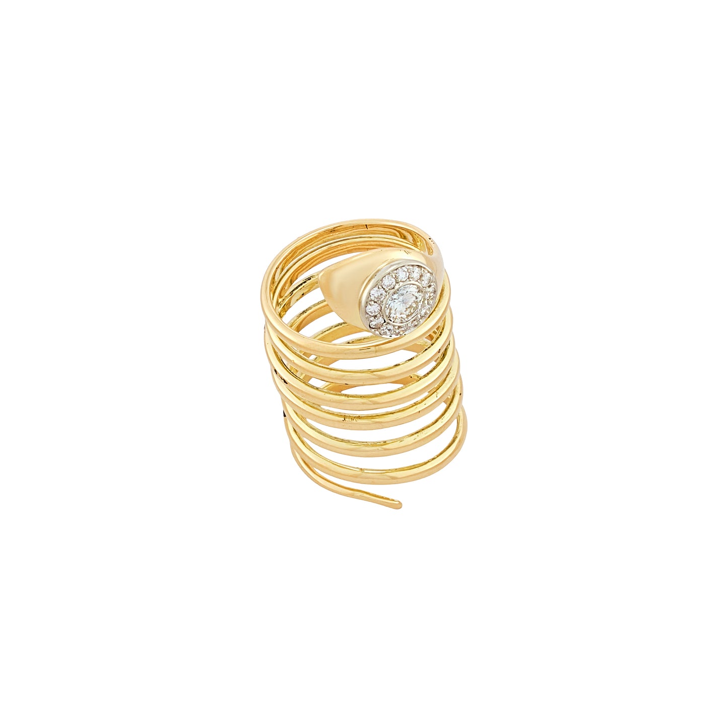 Vintage Coiled Snake Ring