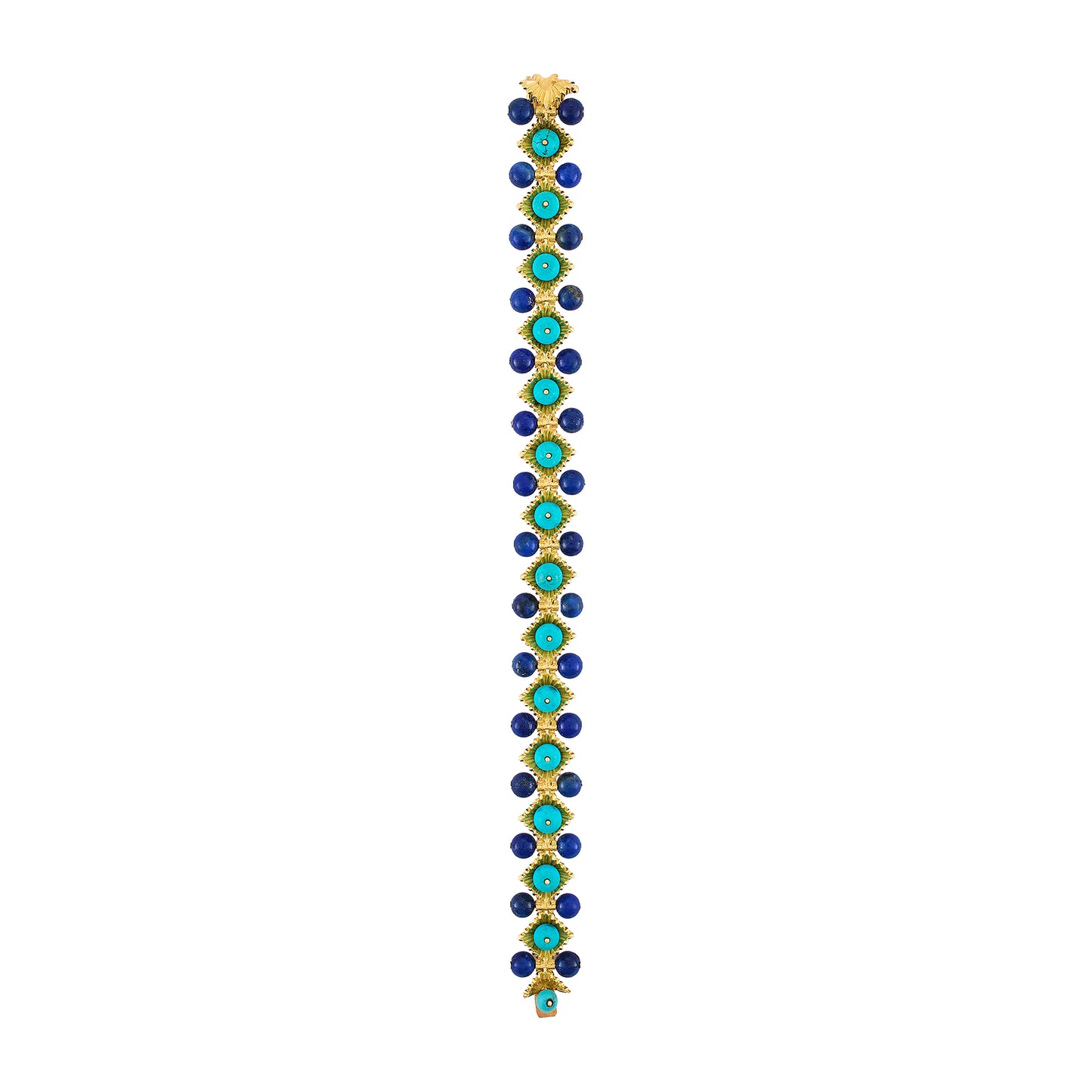 Vintage Turquoise and Lapis Lazuli Bracelet