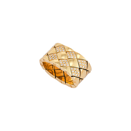 Chanel ‘Matelassé’ Yellow Gold Ring