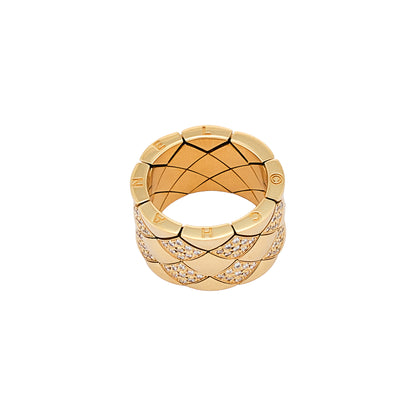 Chanel ‘Matelassé’ Yellow Gold Ring