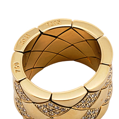 Chanel ‘Matelassé’ Yellow Gold Ring