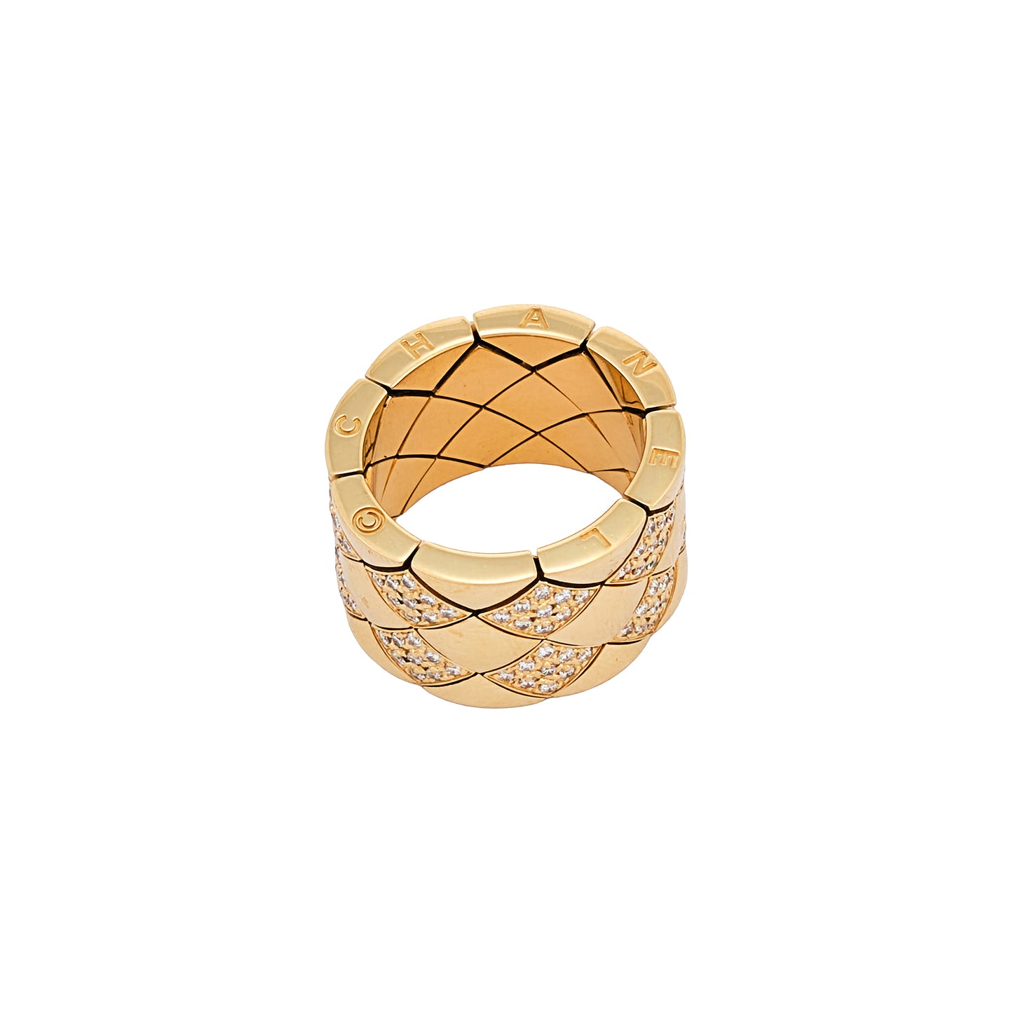 Chanel ‘Matelassé’ Yellow Gold Ring
