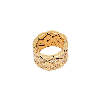 Chanel ‘Matelassé’ Yellow Gold Ring