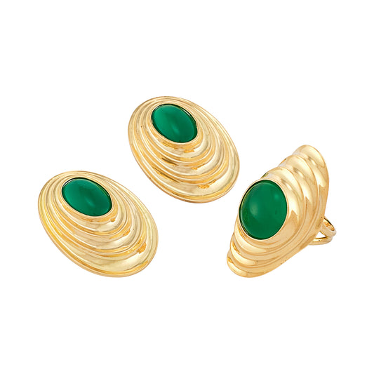 Zolotas Chrysoprase Demi Parure