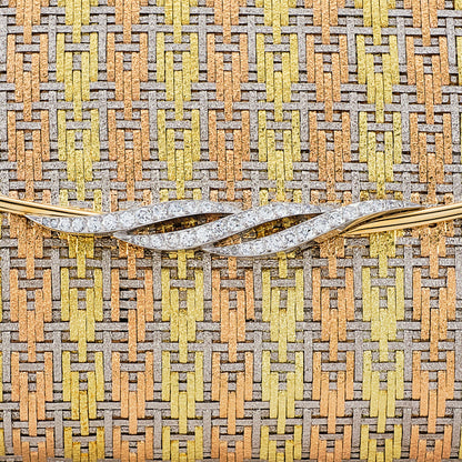 Cartier Vintage Evening Gold and Diamond Clutch