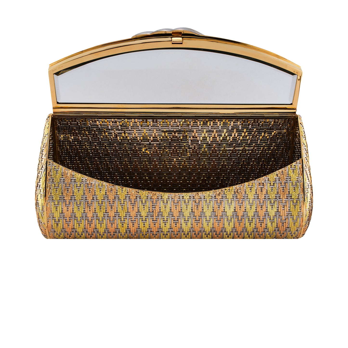 Cartier Vintage Evening Gold and Diamond Clutch