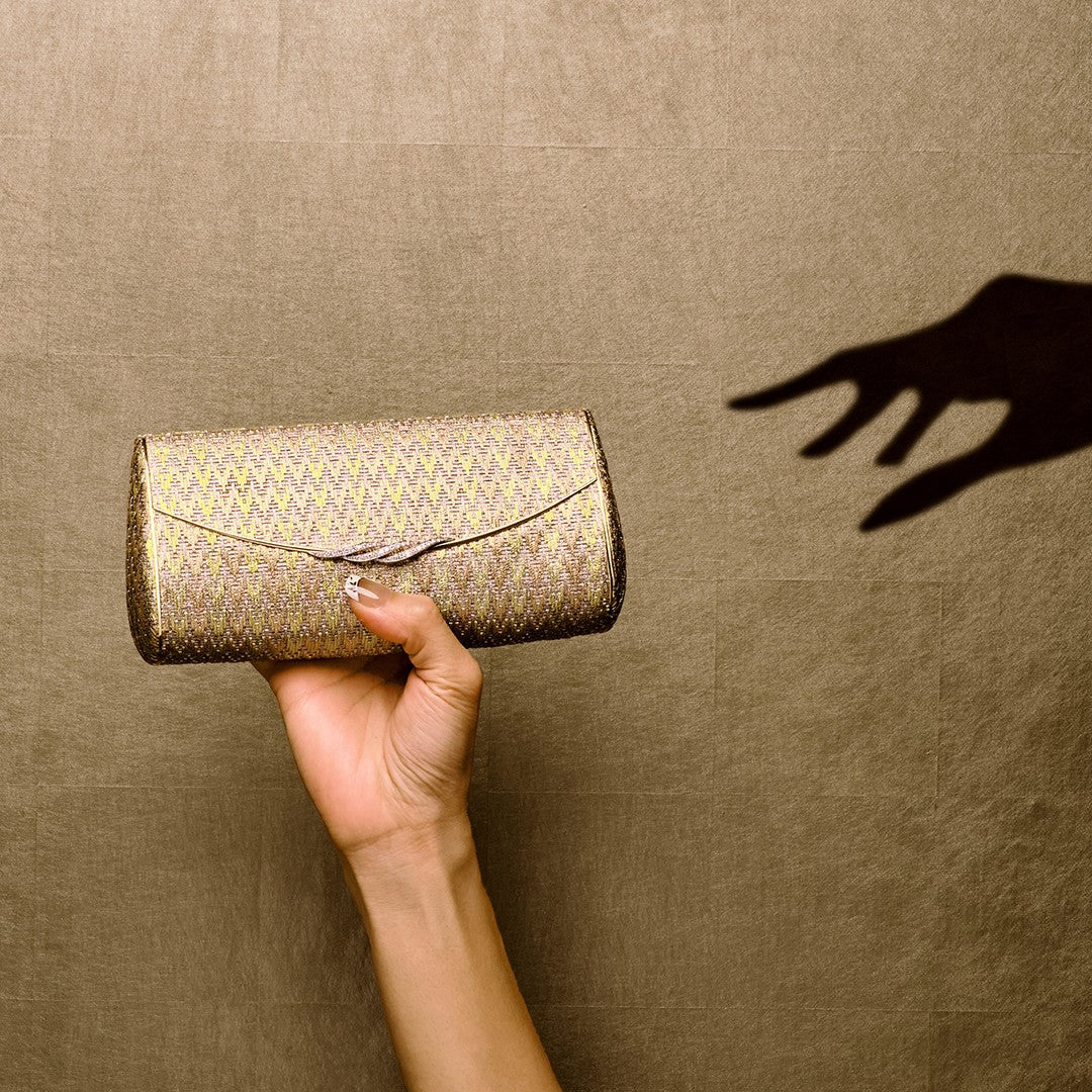 Cartier Vintage Evening Gold and Diamond Clutch