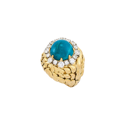 David Webb Turquoise Ring