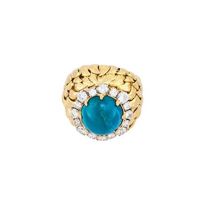 David Webb Turquoise Ring