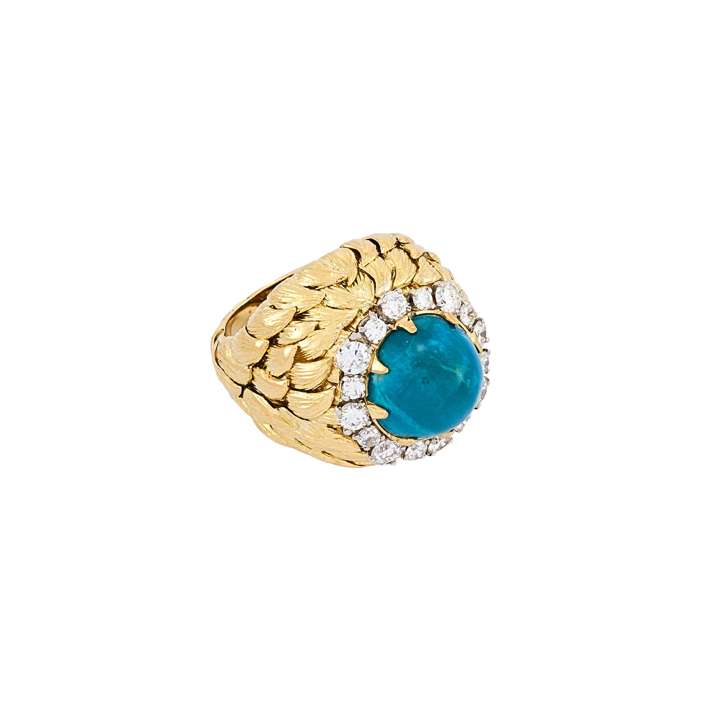 David Webb Turquoise Ring