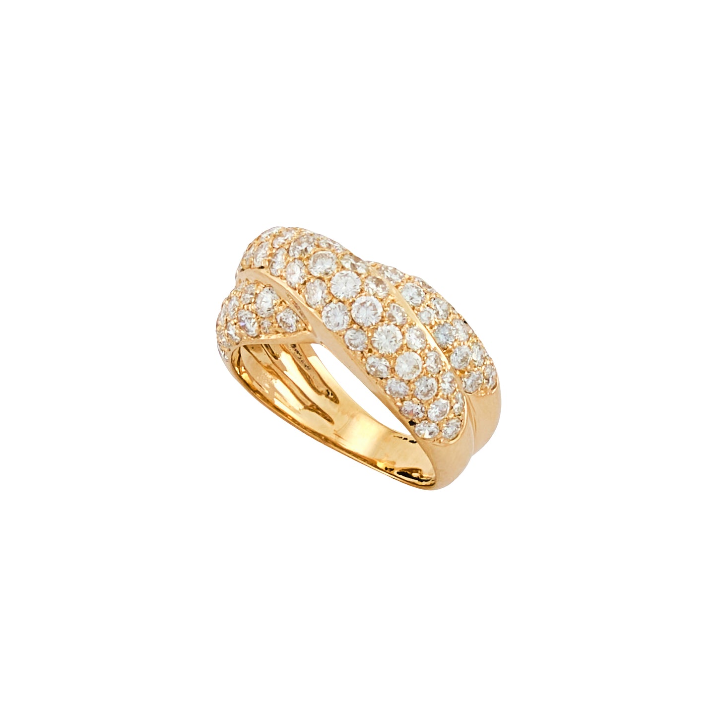 Van Cleef & Arpels Diamond Crossover Ring