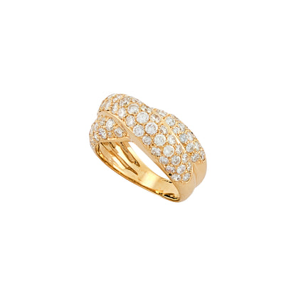 Van Cleef & Arpels Diamond Crossover Ring