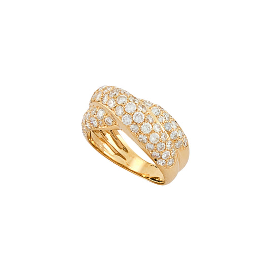 Van Cleef & Arpels Diamond Crossover Ring