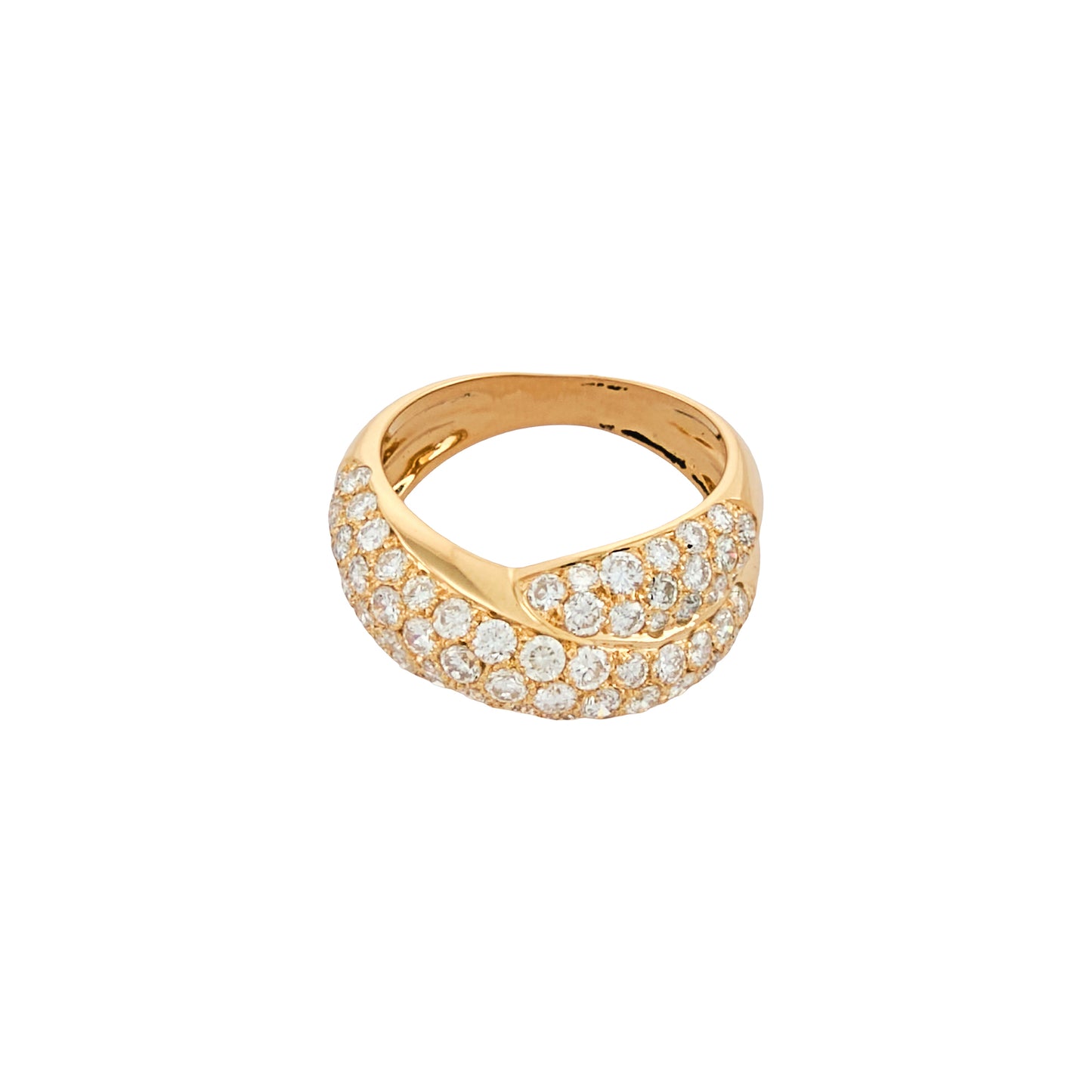 Van Cleef & Arpels Diamond Crossover Ring