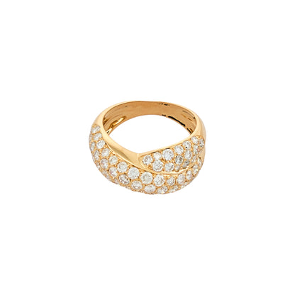 Van Cleef & Arpels Diamond Crossover Ring