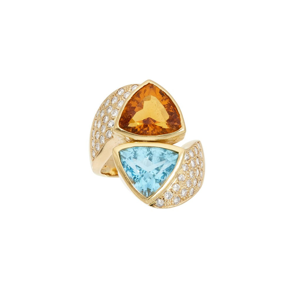 Vintage Toi et Moi Ring