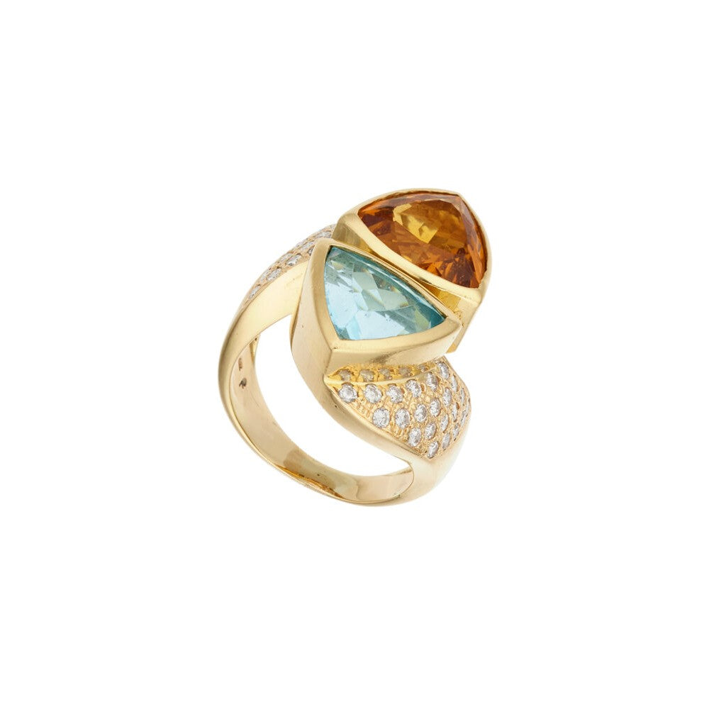 Vintage Toi et Moi Ring