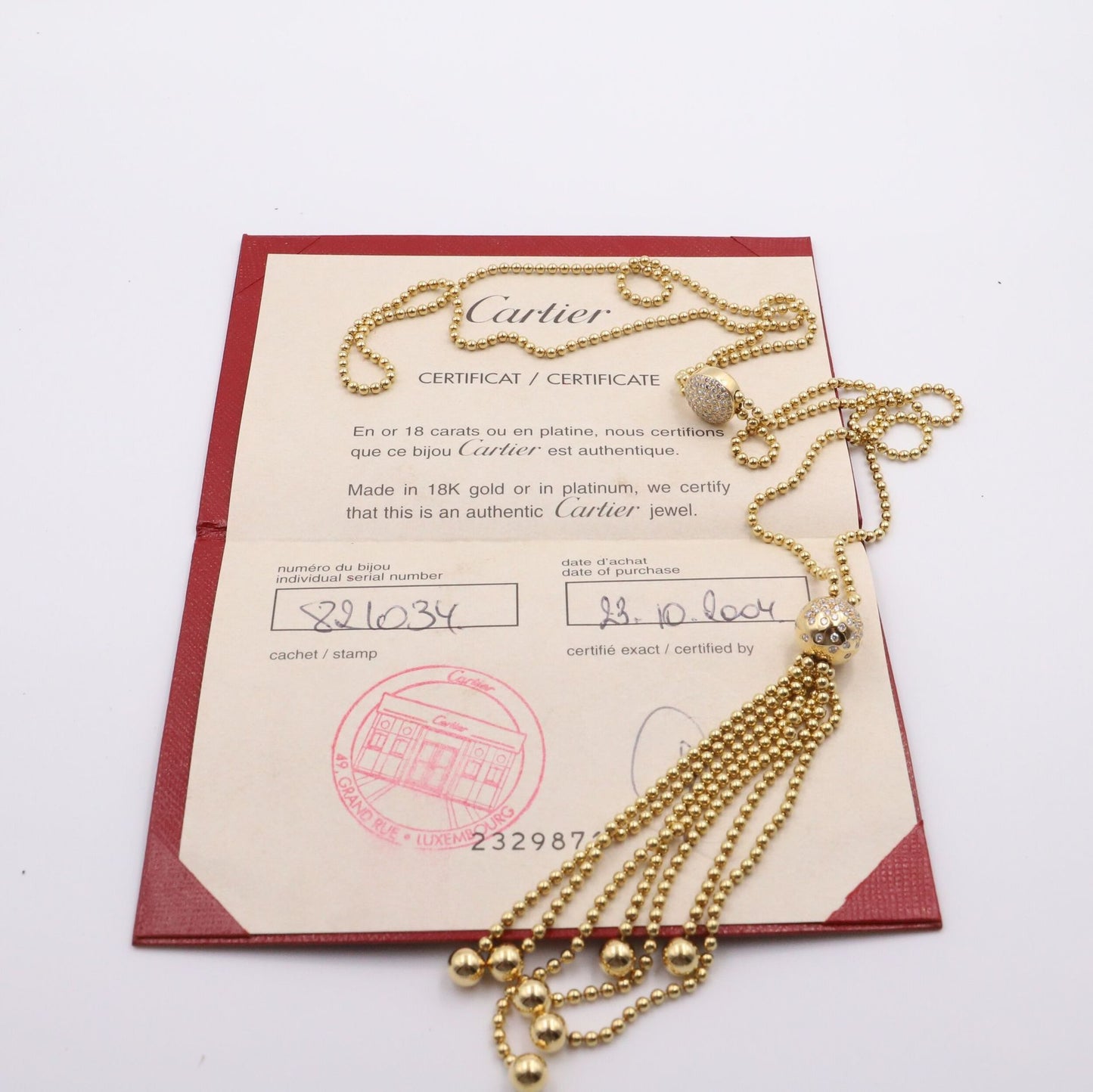 Cartier Sautoir  "Perruque" model