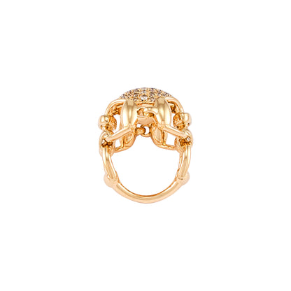Gucci 'Horsebit' Diamond Ring