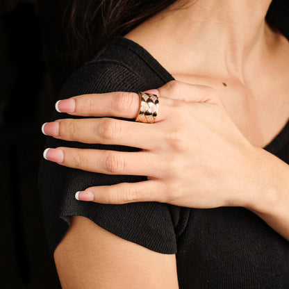 Chanel Large ‘Matelassé’ Ring