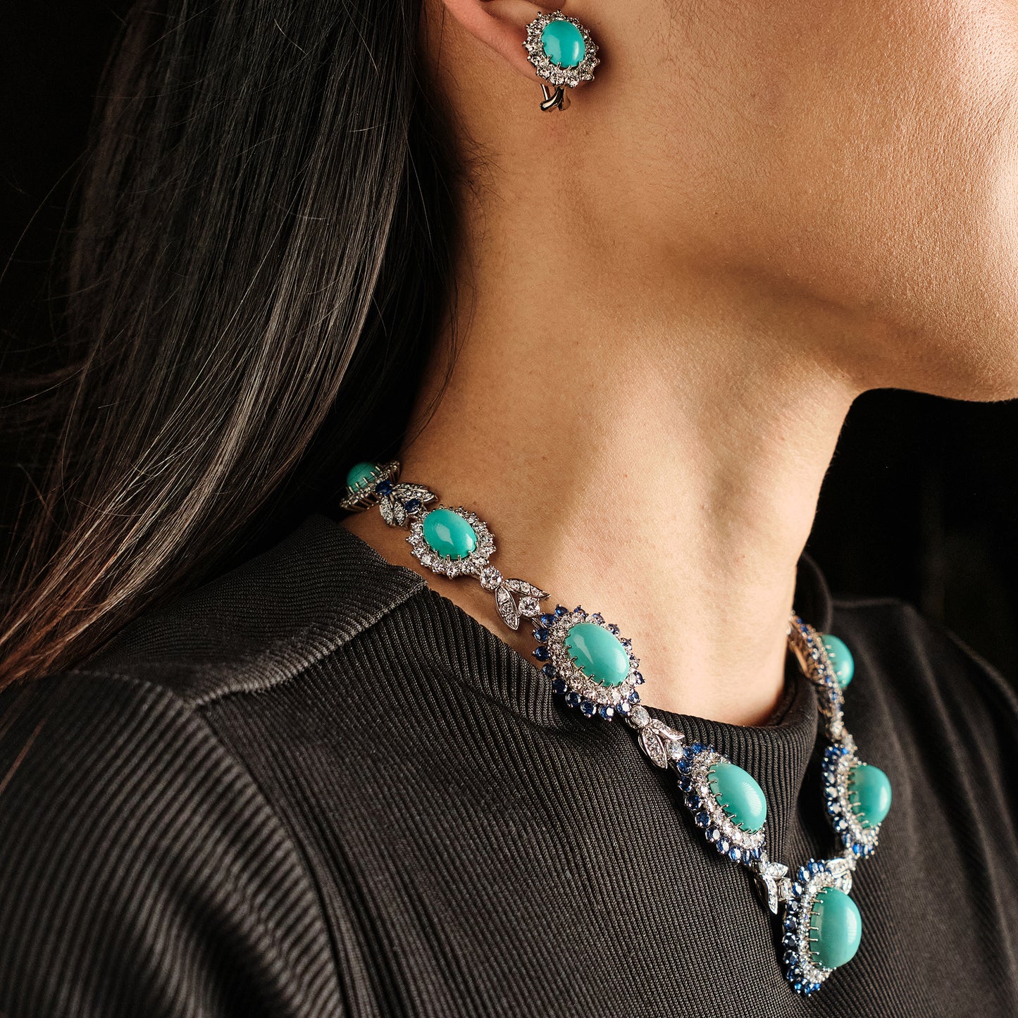 Vintage Turquoise Demi Parure