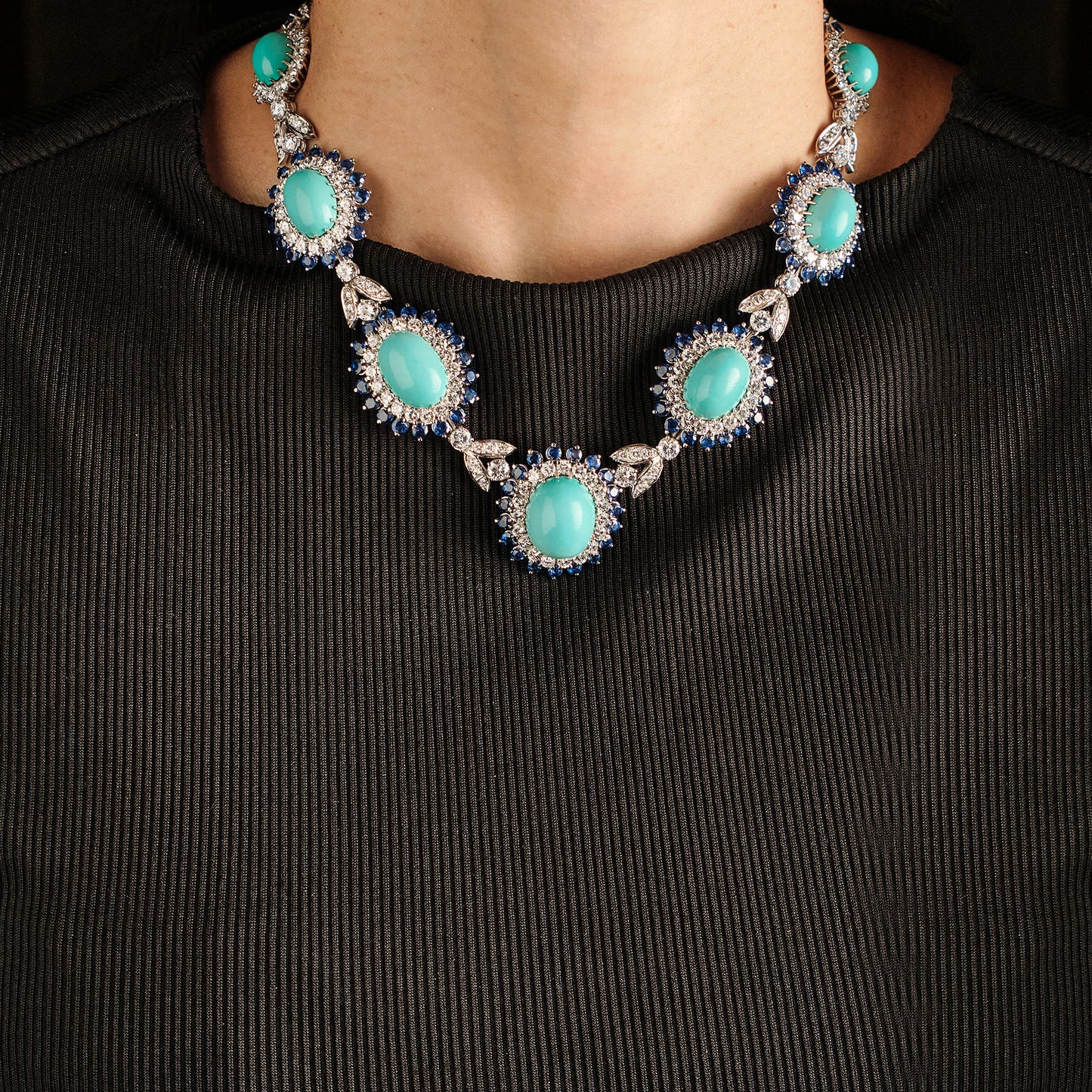 Vintage Turquoise Demi Parure