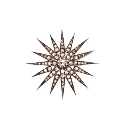 Antique Starburst Brooch