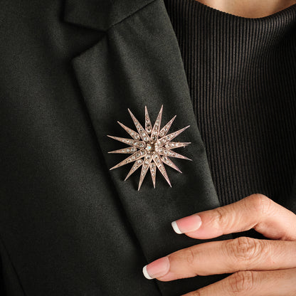 Antique Starburst Brooch