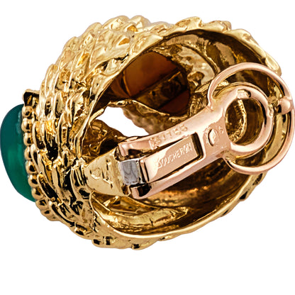 Boucheron Chrysoprase and Coral Demi Parure