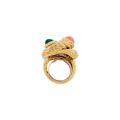 Boucheron Chrysoprase and Coral Demi Parure