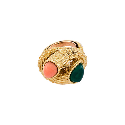Boucheron Chrysoprase and Coral Demi Parure
