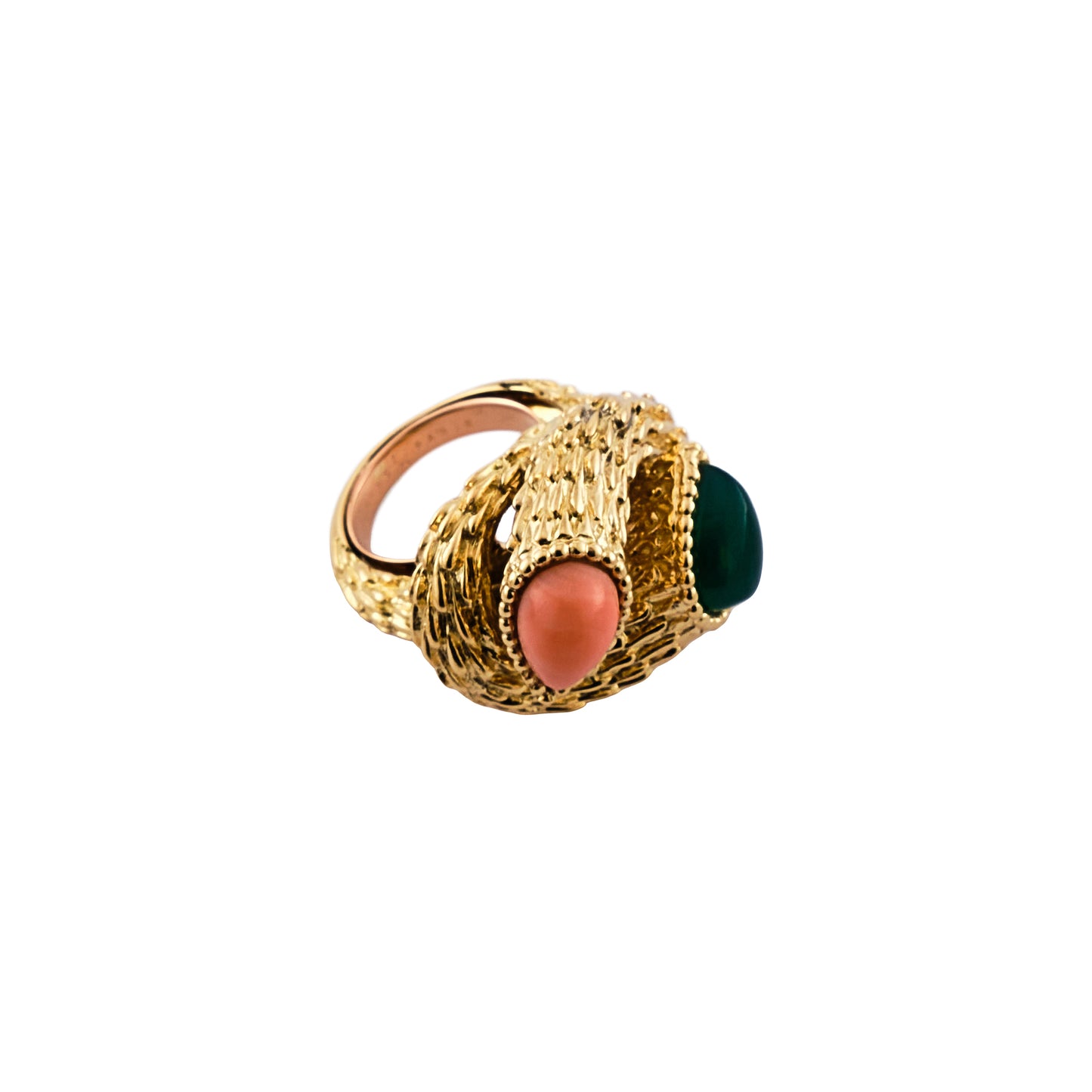 Boucheron Chrysoprase and Coral Demi Parure