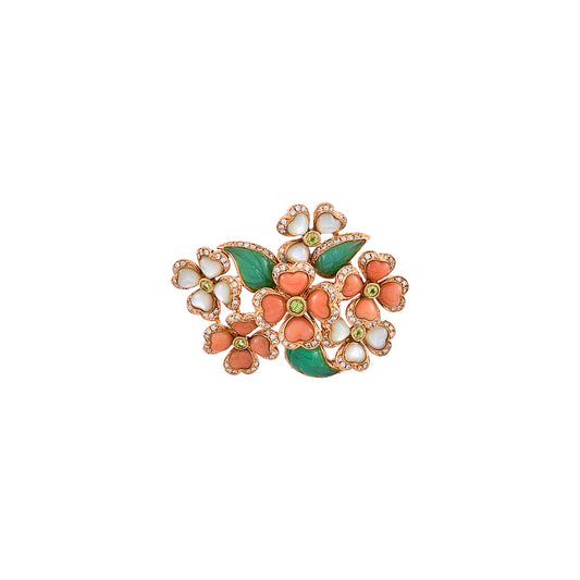 Vintage French Floral Ring